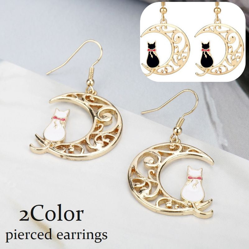 ピアス フックピアス レディース アクセサリー 猫 ネコ 商品画像