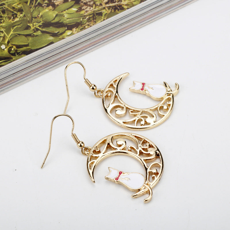 ピアス フックピアス レディース アクセサリー 猫 ネコ 商品画像4