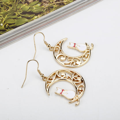 ピアス フックピアス レディース アクセサリー 猫 ネコ 商品画像4