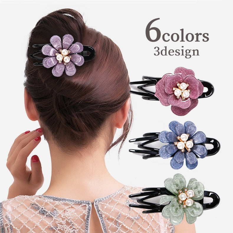 バンスクリップ サイドバンス ヘアクリップ ヘアアクセサリー レディース 女性 商品画像