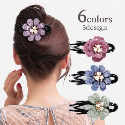 バンスクリップ サイドバンス ヘアクリップ ヘアアクセサリー レディース 女性 商品画像