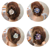バンスクリップ サイドバンス ヘアクリップ ヘアアクセサリー レディース 女性 婦人 髪留め 髪飾り 花 フラワー クローバー かわいい おしゃれ ファッション小物 まとめ髪 ヘアアレンジ
