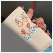 ピアス スタッドピアス イヤークリップ イヤーカフ レディース 女性 アクセサリー ハート フラワー お洒落 可愛い ファッション小物