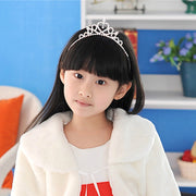 カチューシャ ヘアアクセサリー ティアラ キッズ 子供用 女の子 王冠 クラウン ラインストーン キラキラ シルバーカラー 髪飾り お姫様 プリンセス 七五三 発表会 披露宴 結婚式 ドレス お呼ばれ
