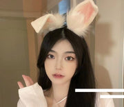 カチューシャ バレッタ コスプレ レディース 大人 ウサ耳 ミミ ウサミミ ウサギ ふわふわ かわいい ロリータ フェミニン おしゃれ アニマル 女の子 女子