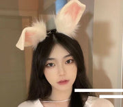 カチューシャ バレッタ コスプレ レディース 大人 ウサ耳 ミミ ウサミミ ウサギ ふわふわ かわいい ロリータ フェミニン おしゃれ アニマル 女の子 女子