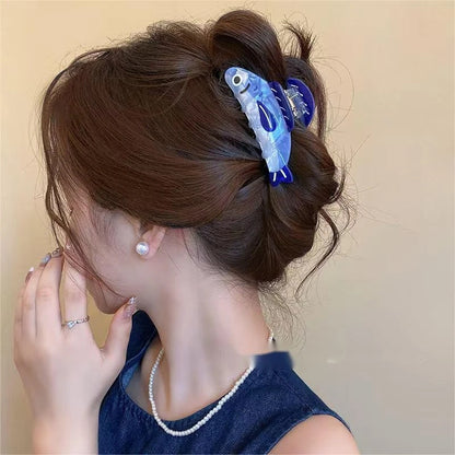 ヘアクリップ バンスクリップ レディース 女性 魚 イワシ 商品画像2