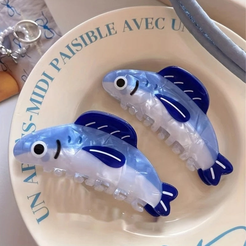 ヘアクリップ バンスクリップ レディース 女性 魚 イワシ 商品画像3