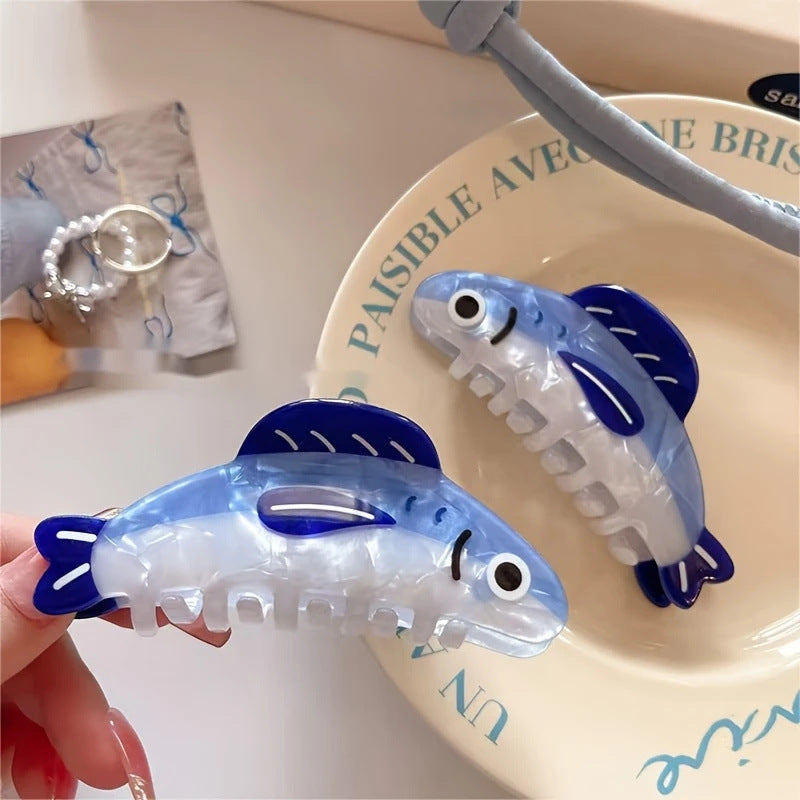 ヘアクリップ バンスクリップ レディース 女性 魚 イワシ 商品画像4