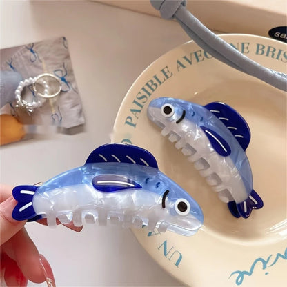 ヘアクリップ バンスクリップ レディース 女性 魚 イワシ 商品画像4