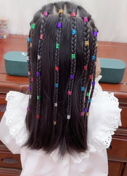 ヘアリング ブレイズビーズ 100個セット キッズ 子供 ヘアアクセサリー 商品画像3