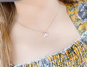 ネックレス レディース 女性用 アクセサリー ペンダント ラインストーン ベネチアンチェーン 三日月 うさぎ ムーン かわいい おしゃれ ギフト プレゼント
