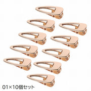 ヘアクリップ くちばしクリップ 10個セット レディース 女性 婦人 ヘアアクセサリー 髪留め 髪飾り まとめ髪 無地 単色 ゴールド おしゃれ かわいい シンプル