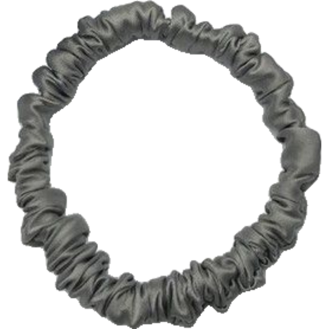 シュシュ 単品 1個 ヘアゴム 髪留め レディース 女性用 ヘアアクセサリー シルク調 光沢 上品 エレガント 細め 髪ゴム まとめ髪 髪飾り ヘアアレンジ おしゃれ かわいい