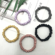 シュシュ 単品 1個 ヘアゴム 髪留め レディース 女性用 ヘアアクセサリー シルク調 光沢 上品 エレガント 細め 髪ゴム まとめ髪 髪飾り ヘアアレンジ おしゃれ かわいい