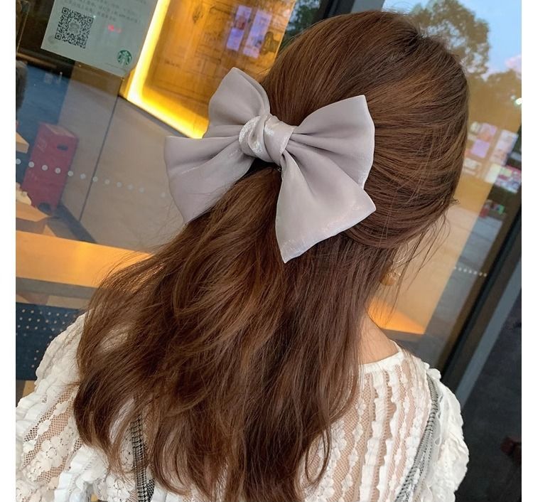 バレッタ リボン レディース ヘアアクセサリー 髪留め 髪飾り 商品画像2