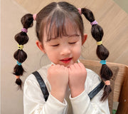 ヘアゴム リングゴム 50本セット 子供 キッズ ヘアアクセサリー 髪ゴム 髪飾り 髪留め メロウフリル ヘアアレンジ まとめ髪 可愛い