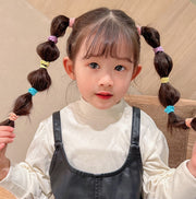ヘアゴム リングゴム 50本セット 子供 キッズ ヘアアクセサリー 髪ゴム 髪飾り 髪留め メロウフリル ヘアアレンジ まとめ髪 可愛い