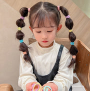 ヘアゴム リングゴム 50本セット 子供 キッズ ヘアアクセサリー 髪ゴム 髪飾り 髪留め メロウフリル ヘアアレンジ まとめ髪 可愛い