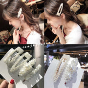 ヘアピン パッチンどめ フェイクパール 髪留め レディース 女性用 ヘアアクセサリー 上品 エレガント 大きめ 髪飾り ヘアアレンジ おしゃれ かわいい