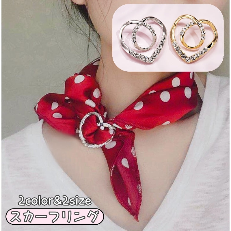 スカーフリング スカーフ リング スカーフ留め スカーフクリップ バンダナ 商品画像