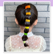 ヘアゴム リングゴム パイルゴム 32本セット 子供 キッズ ヘアアクセサリー 髪留め まとめ髪 ポニーテール 収納ケース付き