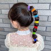 ヘアゴム リングゴム パイルゴム 32本セット 子供 キッズ ヘアアクセサリー 髪留め まとめ髪 ポニーテール 収納ケース付き