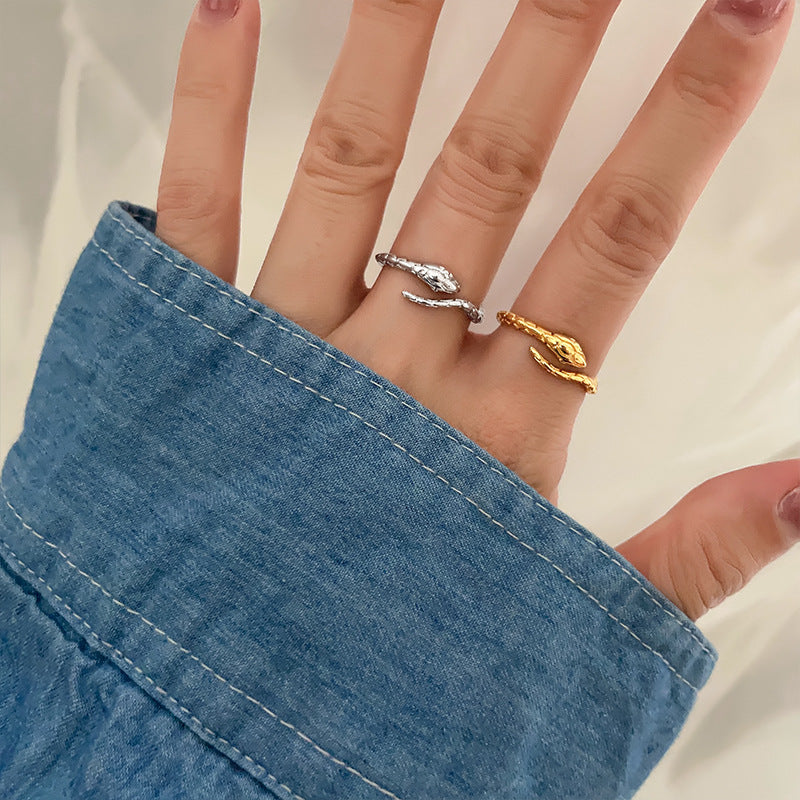 指輪 オープンリング アクセサリー レディース ヘビ 蛇 商品画像2