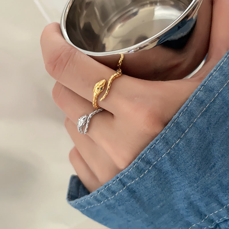 指輪 オープンリング アクセサリー レディース ヘビ 蛇 商品画像4