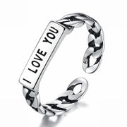 指輪 リング オープンリング アクセサリー レディース 女性 婦人 英字 おしゃれ かっこいい プレゼント ギフト ファッション雑貨