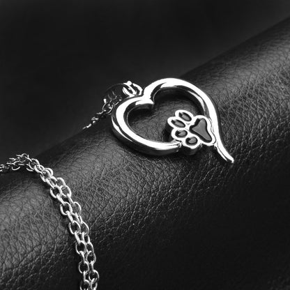 ペンダント ネックレス レディース アクセサリー ハート 足あと 商品画像2