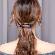 バナナクリップ ヘアクリップ レディース ヘアアクセサリー 髪留め 髪飾り 大きめ しっかり留まる まとめ髪 ヘアアレンジ 多毛 フルアップ ハーフアップ シンプル 仕事 ブラック 黒 ブラウン 半透明 学校