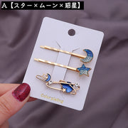 ヘアピン 2個セット 3個セット 1個 ヘアクリップ レディース 女性 婦人 大人 髪留め 髪飾り ヘアアクセサリー 星風 月風 猫風 おしゃれ かわいい 可愛い パーティー お出かけシーン