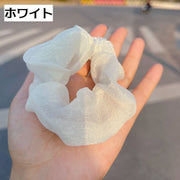 シュシュ ヘアゴム レディース ヘアアクセサリー 髪飾り 髪留め まとめ髪 透け感 シアー 無地 ヘアレンジ デイリー 普段使い かわいい おしゃれ シンプル