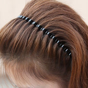 カチューシャ レディース メンズ ヘアアクセサリー 髪飾り 髪留め 金属 オールバック 前髪固定 洗顔 痛くない 波型 ウェーブ