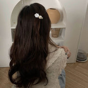 ヘアクリップ ヘアピン 髪留め レディース 女性用 ヘアアクセサリー 髪飾り フラワー 花 フェイクパール ビーズ おしゃれ 可愛い 華やか 上品 ヘアアレンジ おでかけ デート パーティー