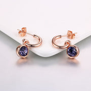 ピアス ハーフフープピアス レディース アクセサリー 揺れる 上品 きれいめ ラインストーン ビジュー ハーフリング プレゼント