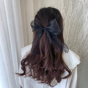 ヘアゴム ヘアアクセサリー レディース 女性用 リボン 髪ゴム 単品 無地 髪飾り 髪留め ポニーテール ヘアアレンジ ふんわり ガーリー 上品 かわいい おしゃれ デイリー お出かけ 普段使い