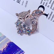 ピンブローチ アクセサリー レディース ビジュー ラインストーン キラキラ キツネ アニマル 花 フラワー かわいい おしゃれ ゴージャス 女性 女子 プレゼント ギフト