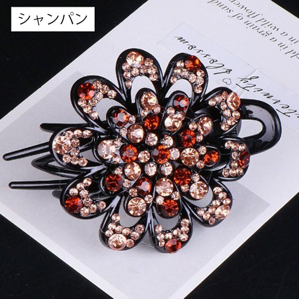 ヘアクリップ サイドバンスクリップ レディース ヘアアクセサリー フラワー 花 商品画像2