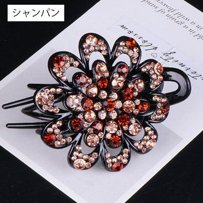 ヘアクリップ サイドバンスクリップ レディース ヘアアクセサリー フラワー 花 商品画像2
