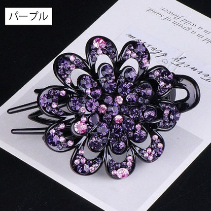 ヘアクリップ サイドバンスクリップ レディース ヘアアクセサリー フラワー 花 商品画像3