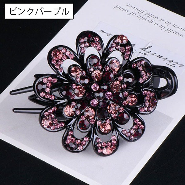 ヘアクリップ サイドバンスクリップ レディース ヘアアクセサリー フラワー 花 商品画像4