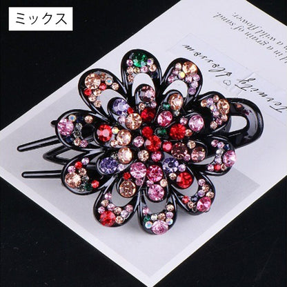 ヘアクリップ サイドバンスクリップ レディース ヘアアクセサリー フラワー 花 商品画像5