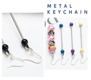ピアスパーツ ピアス用金具 フック付き バーピアス ビーズ ボール 通すだけ ハンドメイド DIY 手芸 アクセサリー