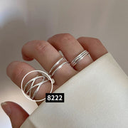 指輪 オープンリング レディース アクセサリー 太め 大きめ 細め 華奢 可愛い おしゃれ 上品 プレゼント ギフト シルバーカラー