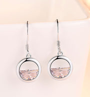 ピアス レディース アクセサリー フックピアス 女性用 揺れる ビジュー ラウンド 丸 リング 小ぶり シンプル 上品 ギフト プレゼント