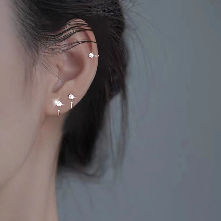 ピアス ハーフフープピアス 両耳用 レディース 女性 アクセサリー 商品画像2