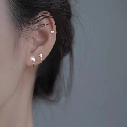 ピアス ハーフフープピアス 両耳用 レディース 女性 アクセサリー 商品画像2