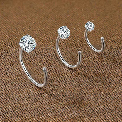 ピアス ハーフフープピアス 両耳用 レディース 女性 アクセサリー 商品画像3